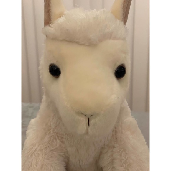 Aurora World 14" Plush Cream Colored Llama - Picture 6 of 10